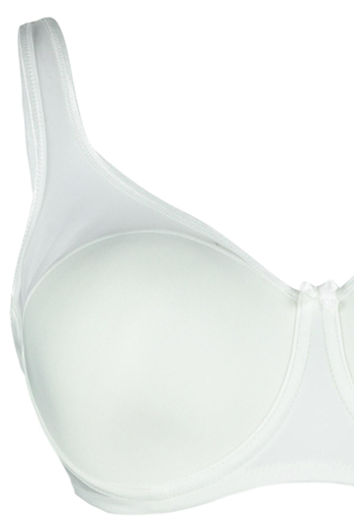 Ecru Plain Plus Size Bra, , large image number 5
