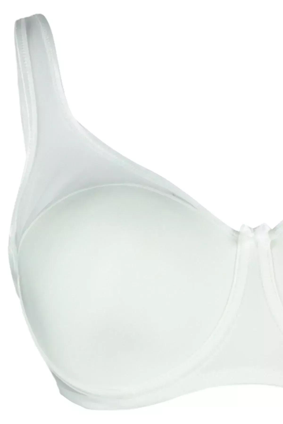 Ecru Plain Plus Size Bra, , large image number 5