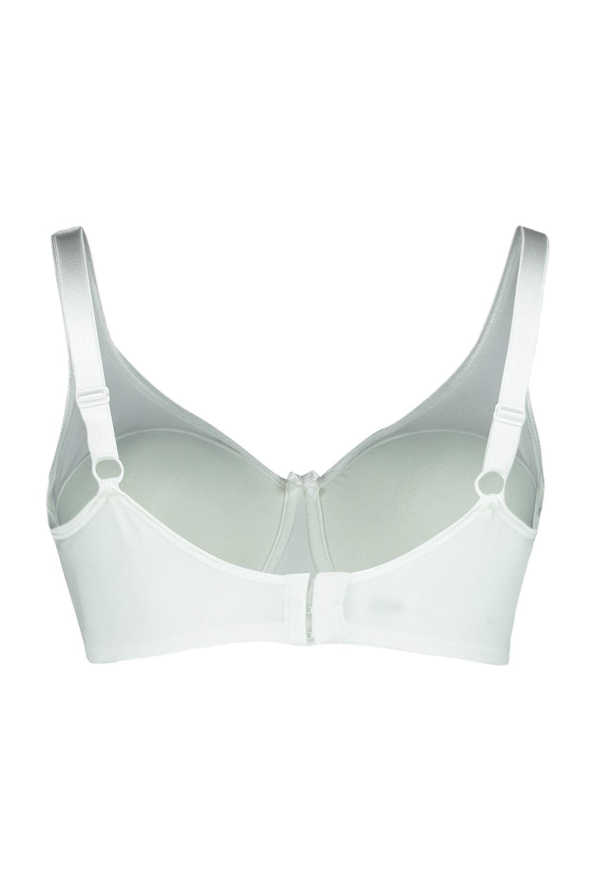 Ecru Plain Plus Size Bra, , large image number 6