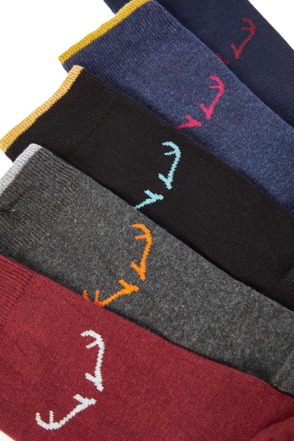 Multicolour Printed Socks, Set Of 5, , large image number 1