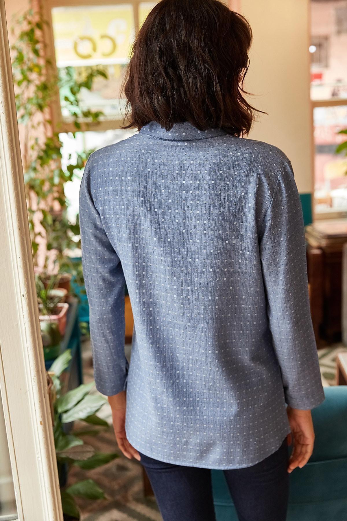 Blue Slim Shirt, , large image number 4