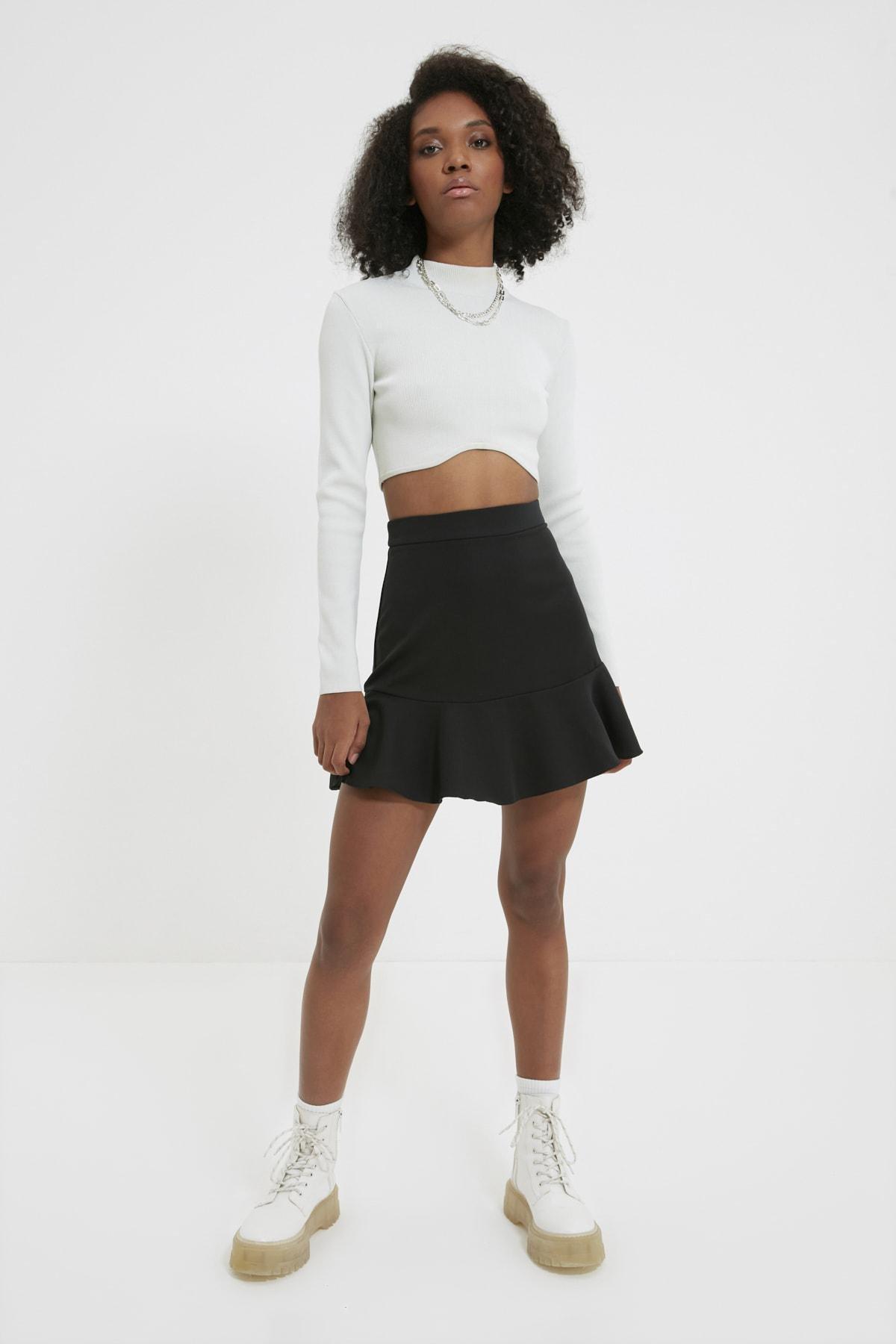 Black Mini Skirt, C101_7009, large image number 1