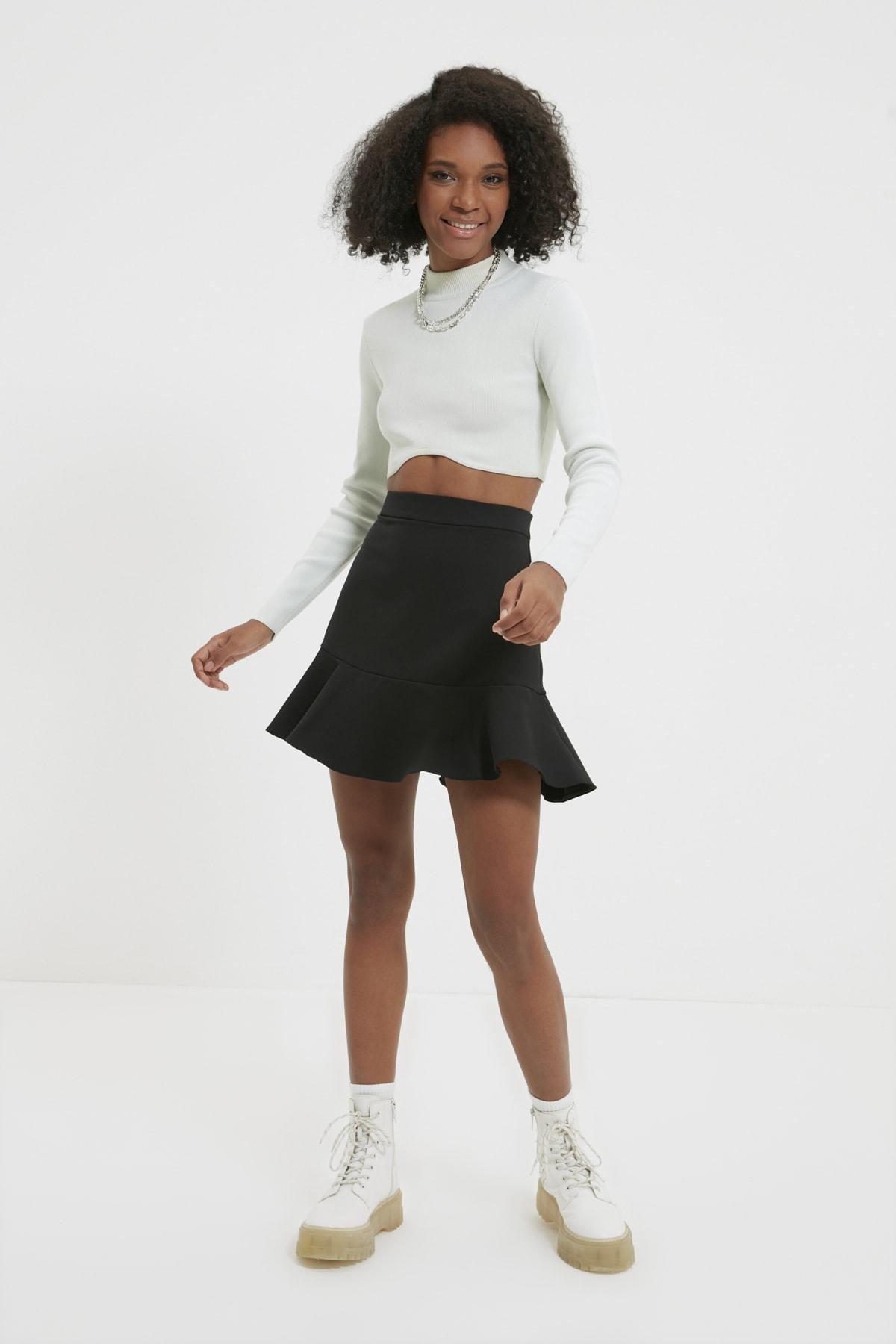 Black Mini Skirt, C101_7009, large image number 2