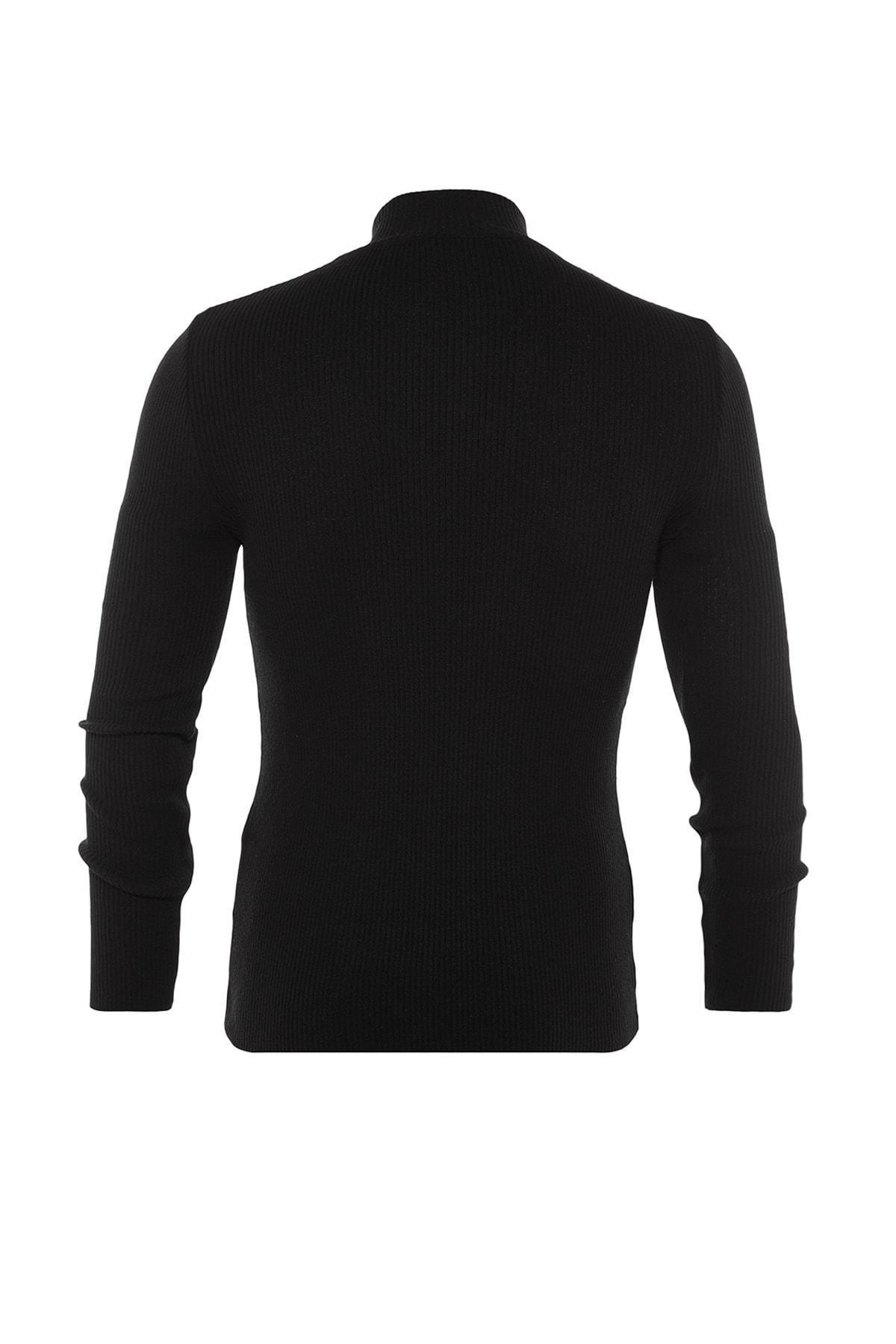 Black Slim Sweater, , large image number 6