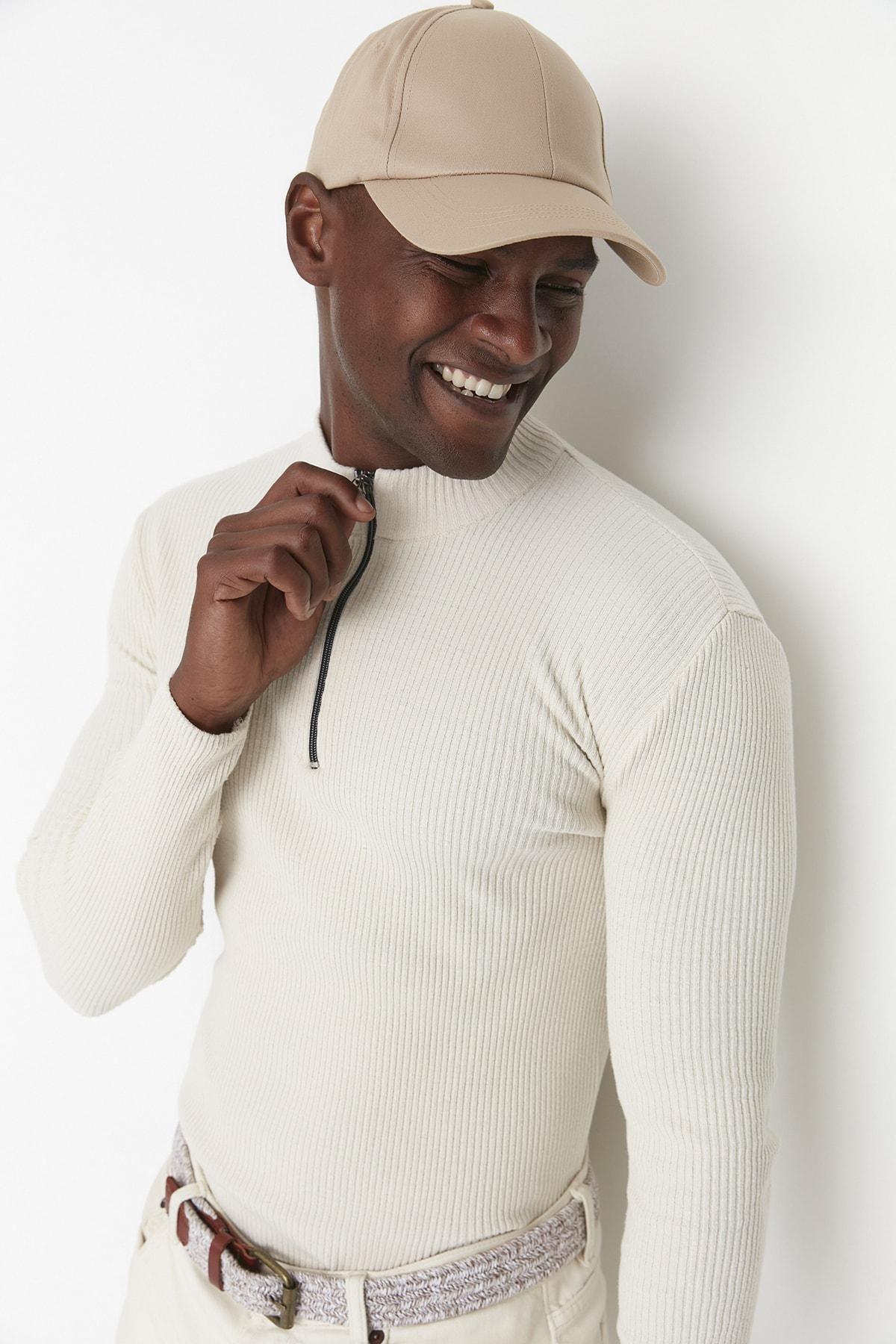 White Slim Sweater, Ecru, large image number 2