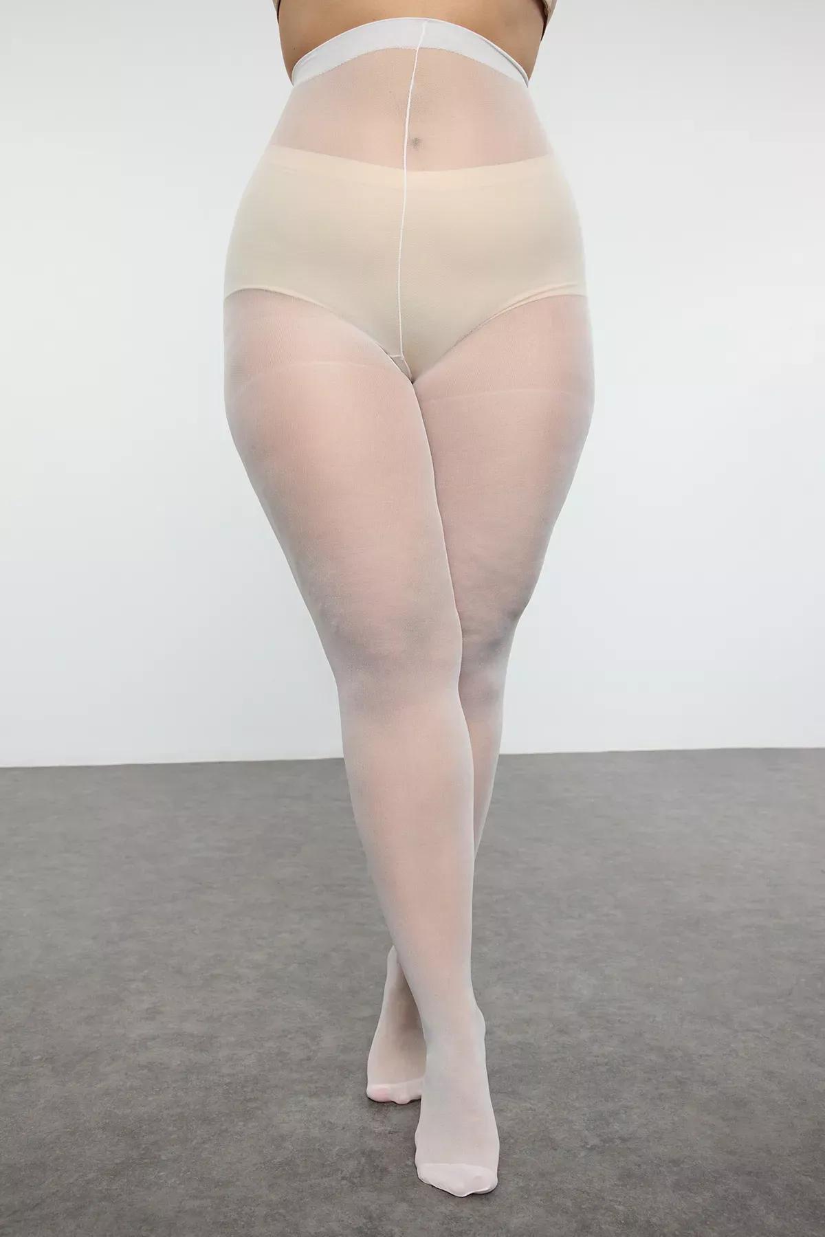 Beige-brown pantyhose, set of 2, , large image number 3