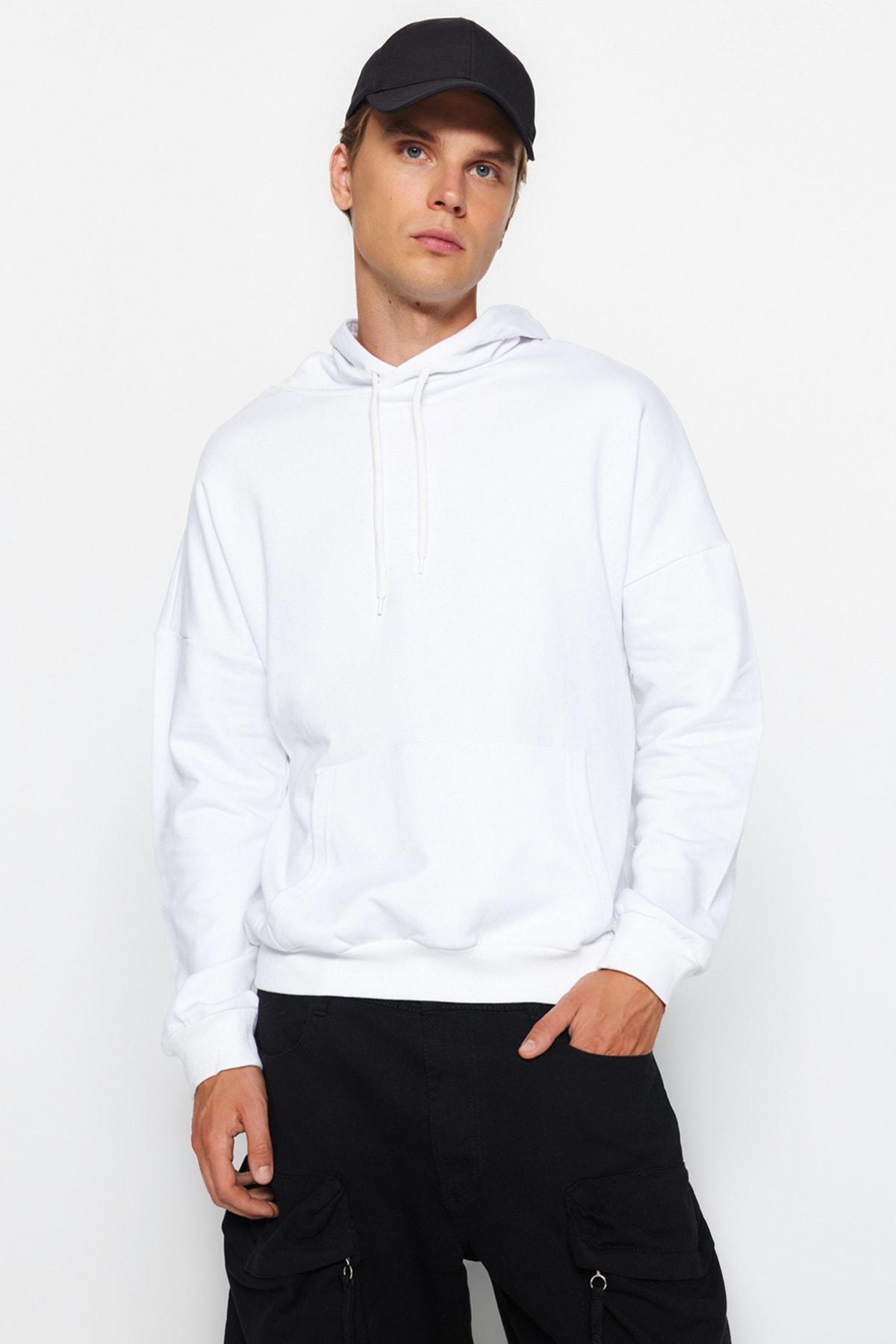 White Hooded Sweatshirt, , large image number 8