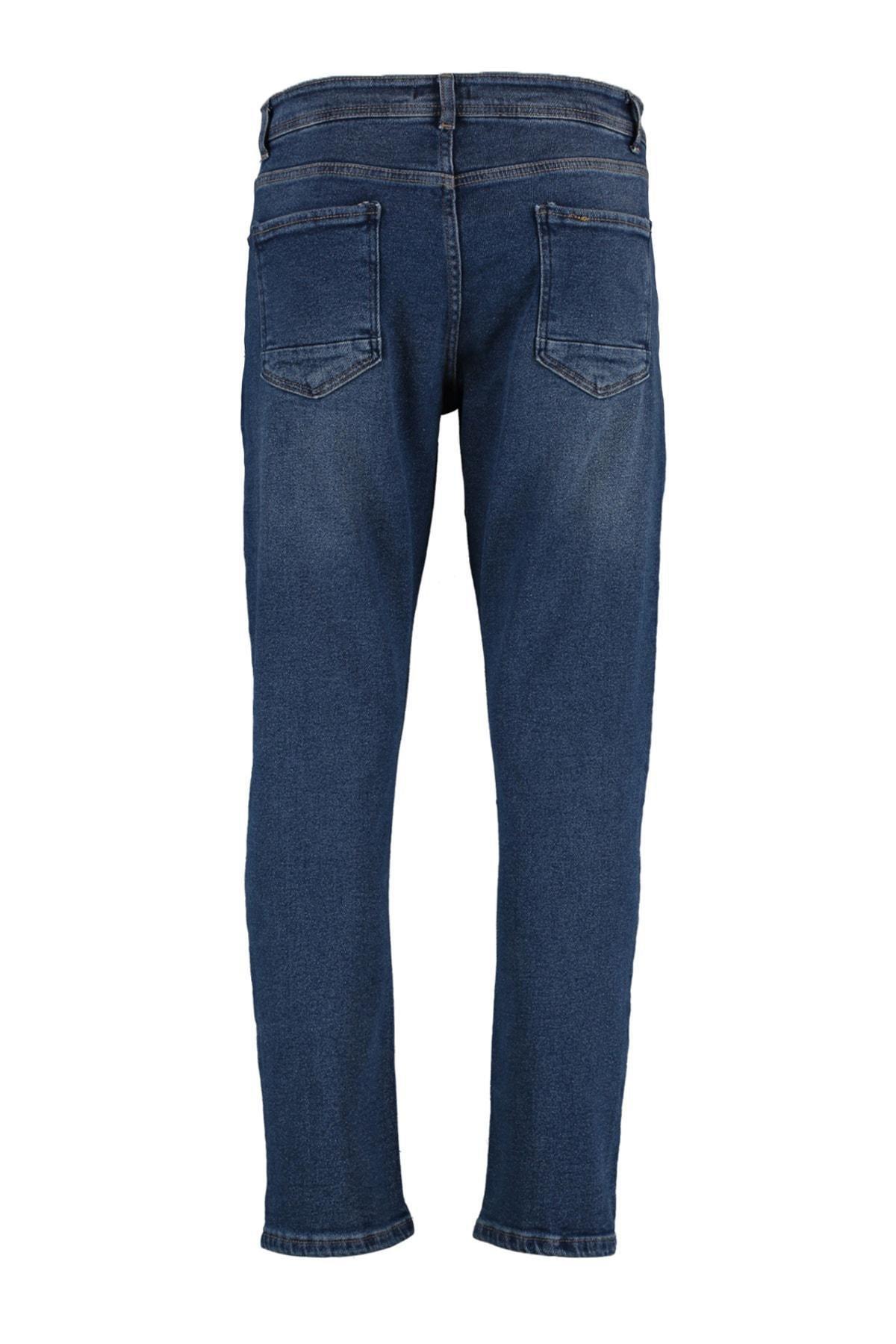 Navy Slim Denim Jeans, , large image number 5