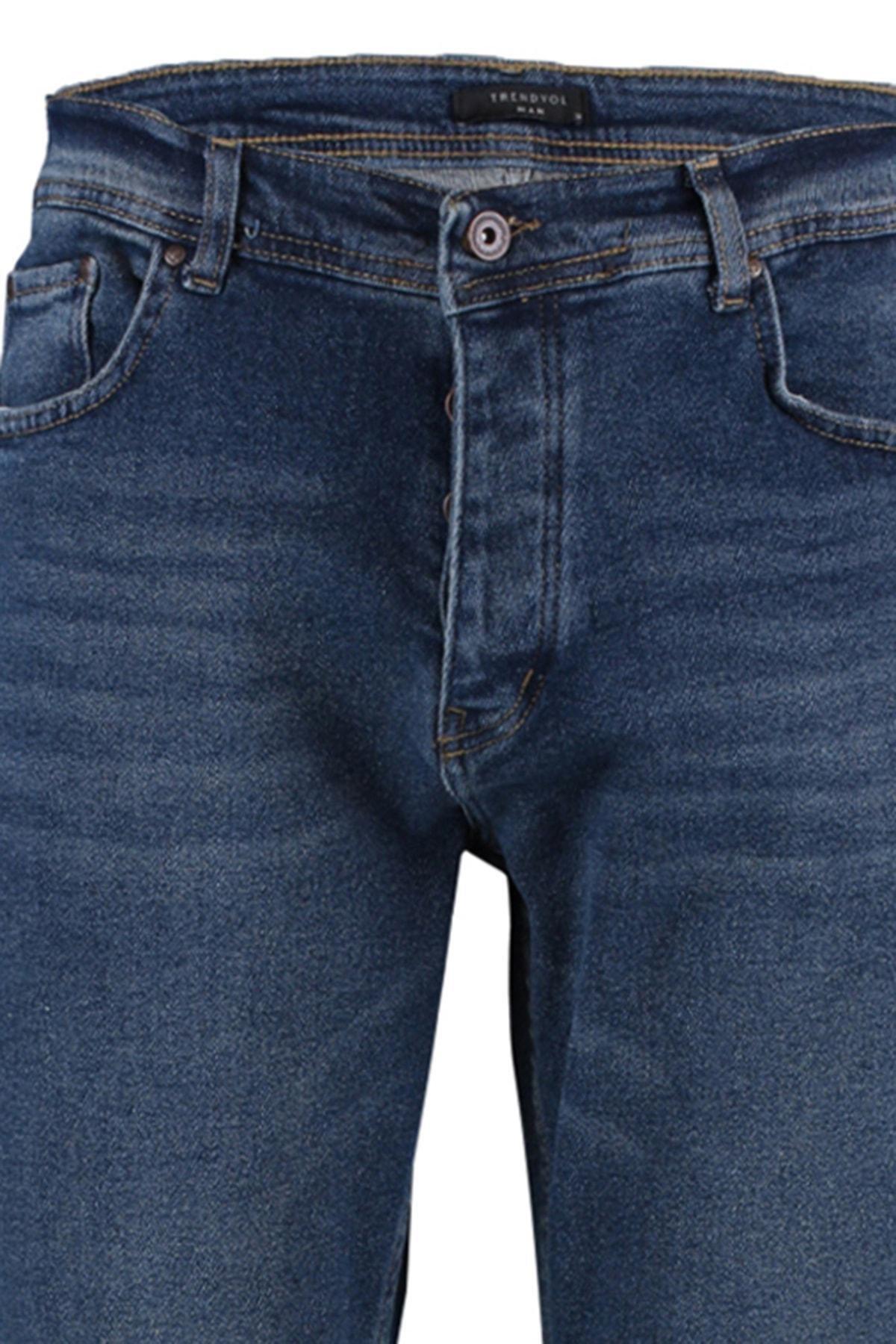 Navy Slim Denim Jeans, , large image number 7