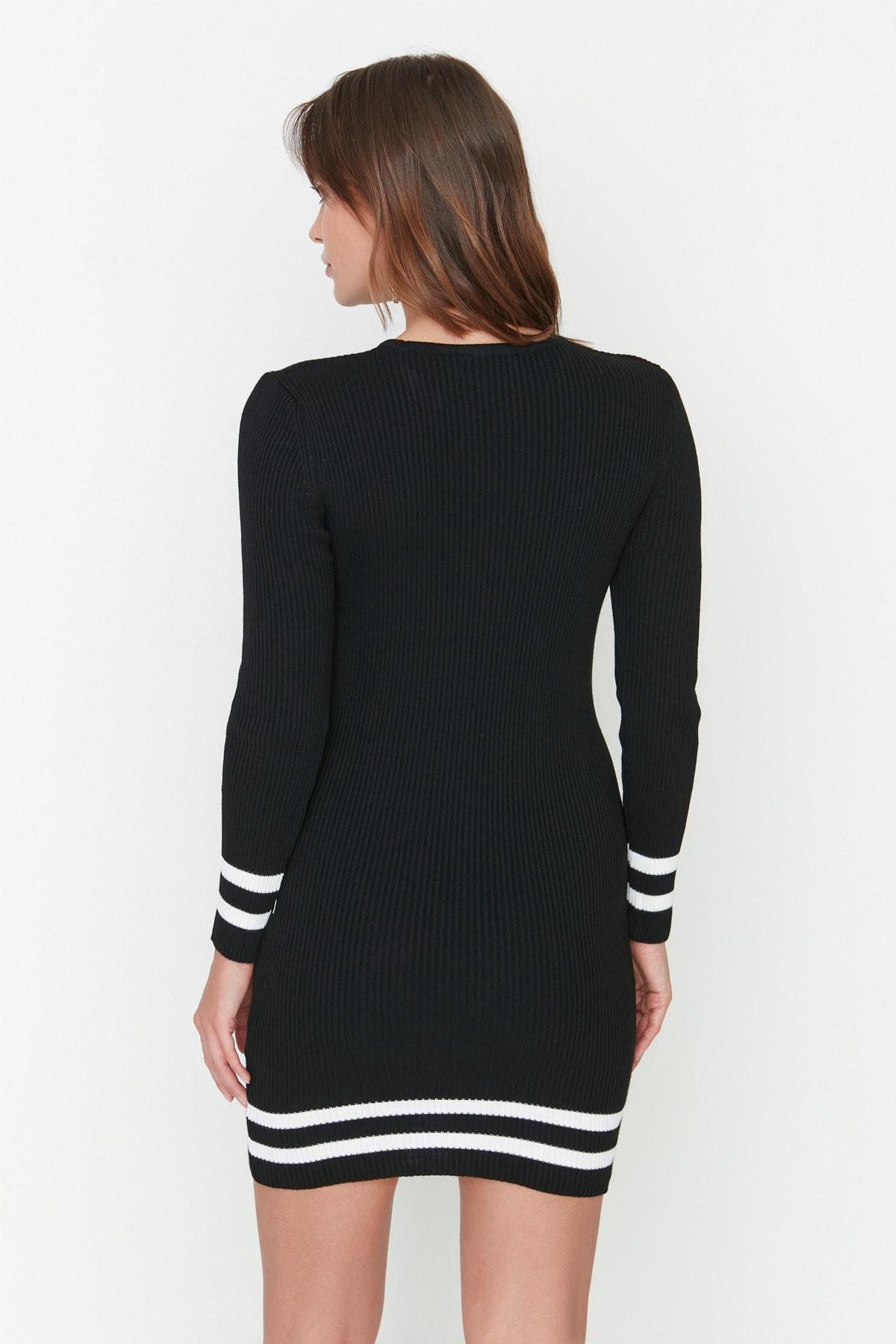 Black Pullover Mini Dress, , large image number 4