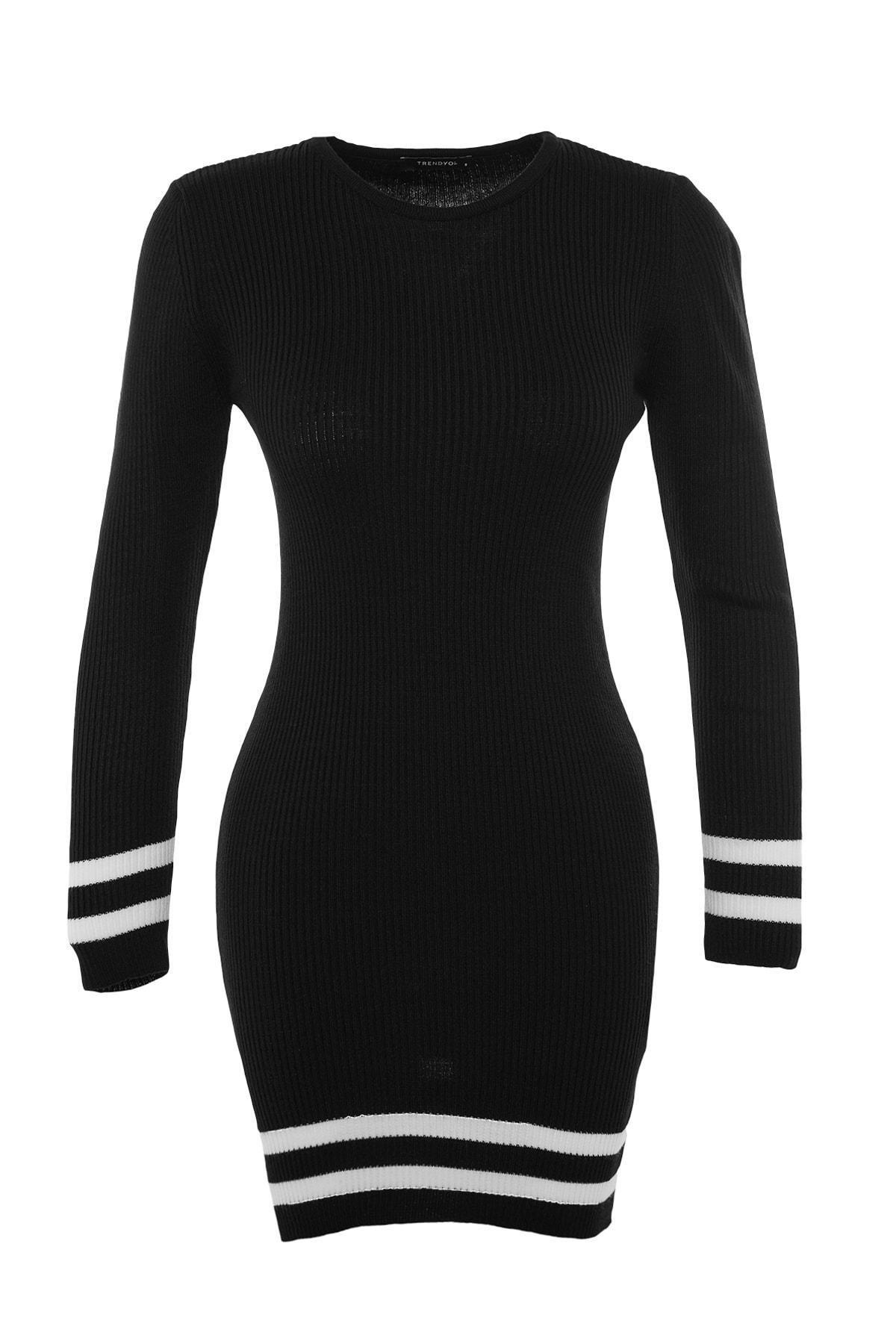 Black Pullover Mini Dress, , large image number 5