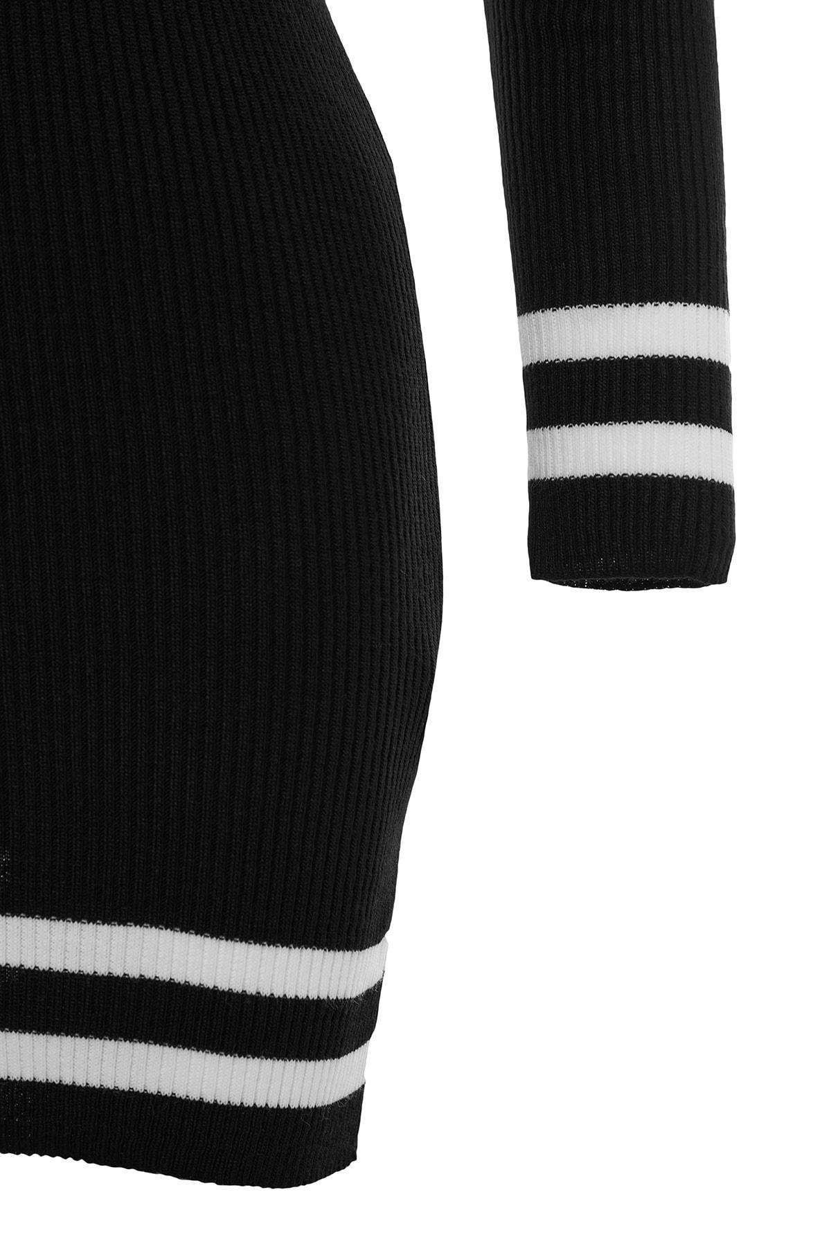 Black Pullover Mini Dress, , large image number 6