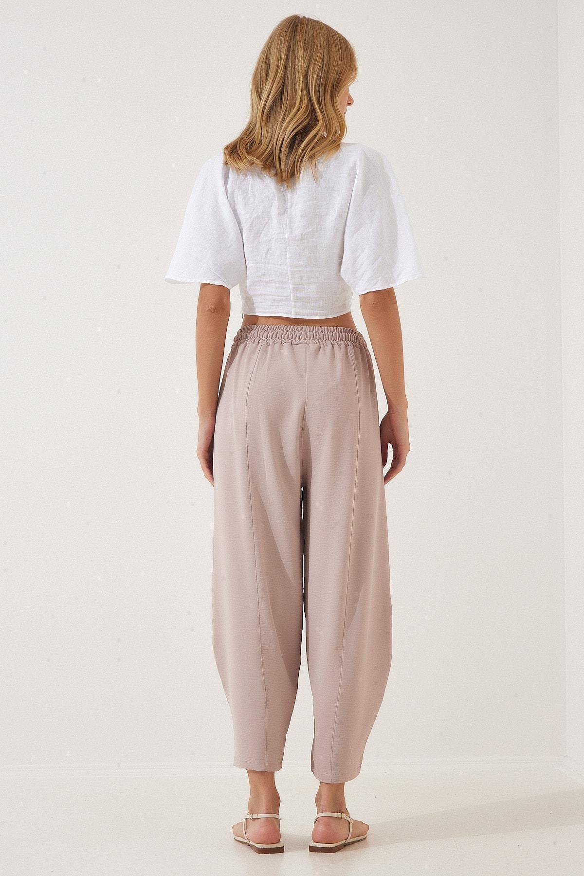 Cream Ayrobin Shalwar Trousers, , large image number 2