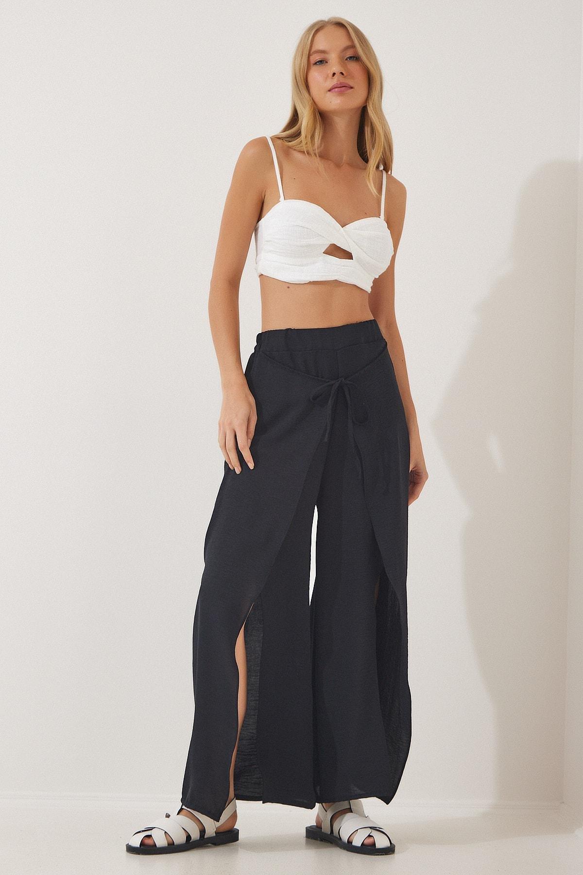 Black Skirt Look Shalwar Pants, , large image number 1