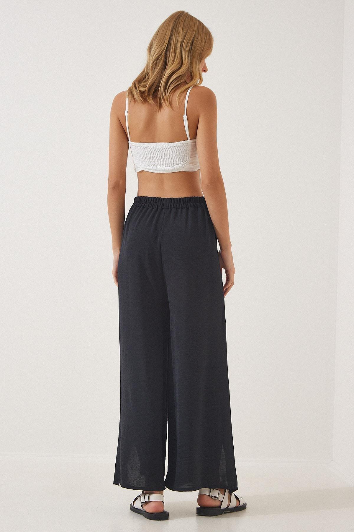 Black Skirt Look Shalwar Pants, , large image number 4