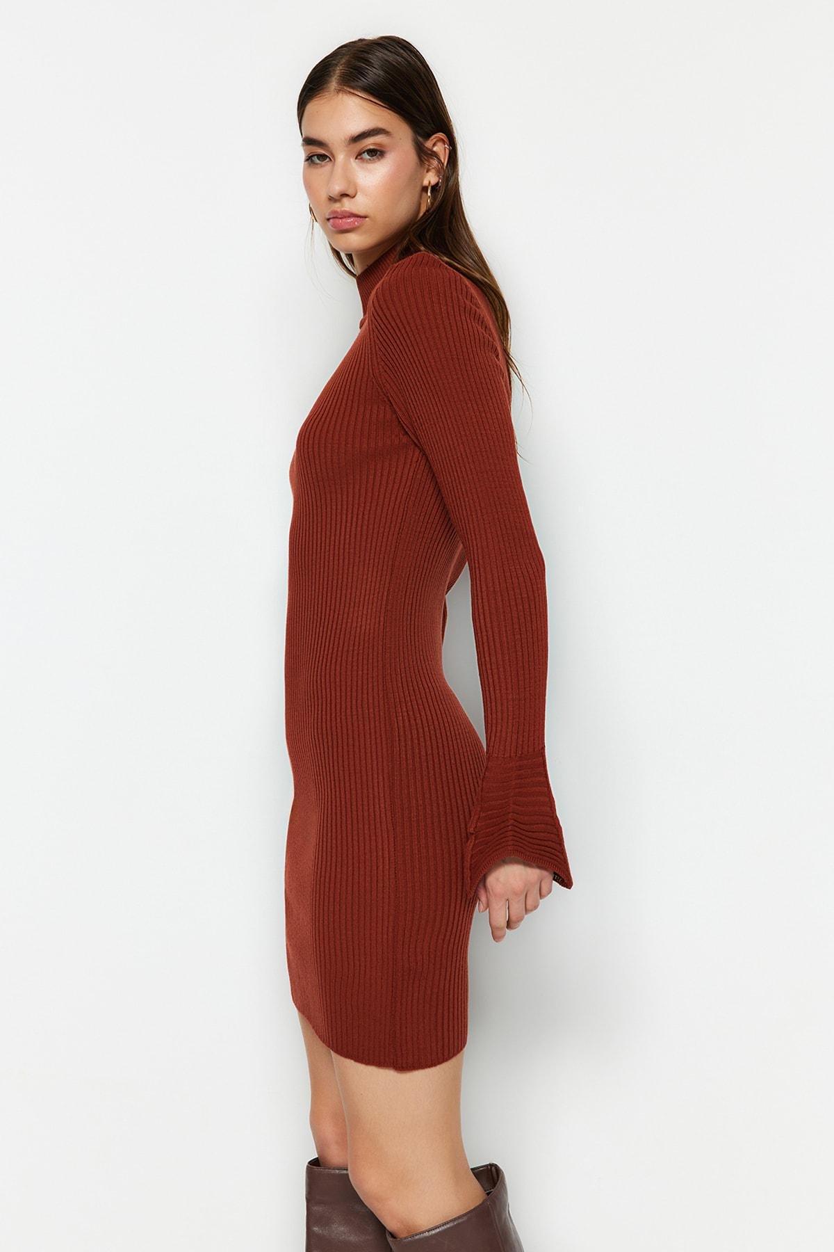 Orange Bodycon Dress, Orange, large image number 1