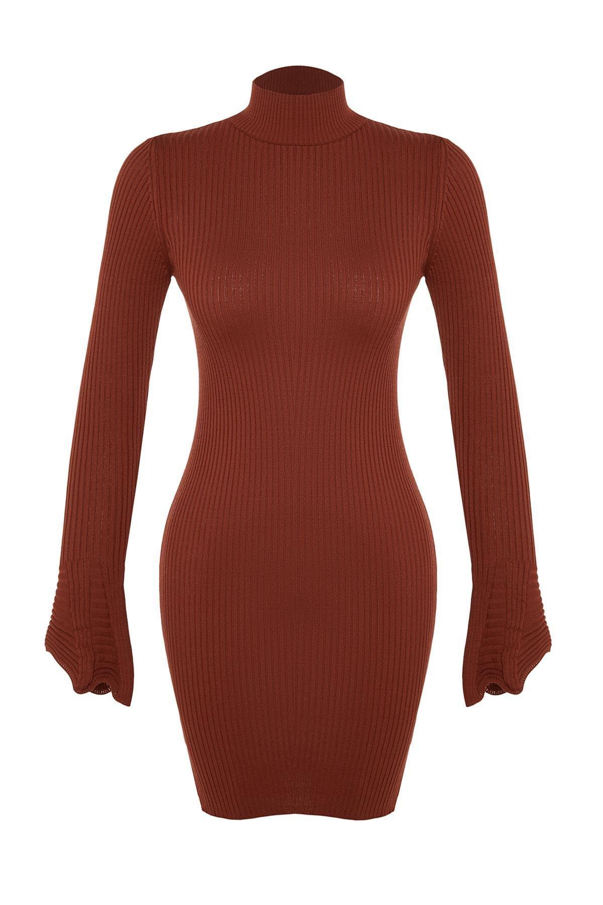 Orange Bodycon Dress, Orange, large image number 5