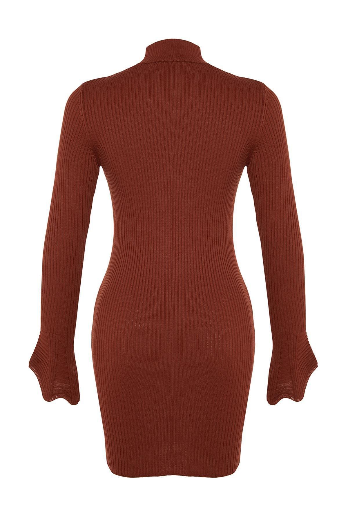 Orange Bodycon Dress, Orange, large image number 7