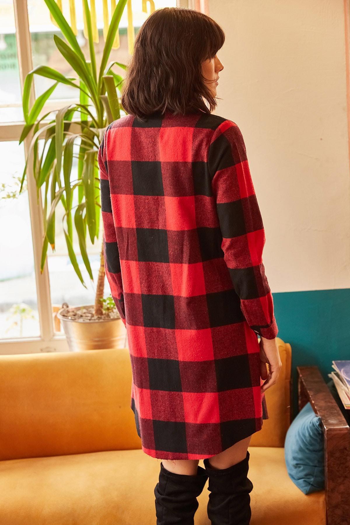 Red Plaid Tunic, , large image number 2