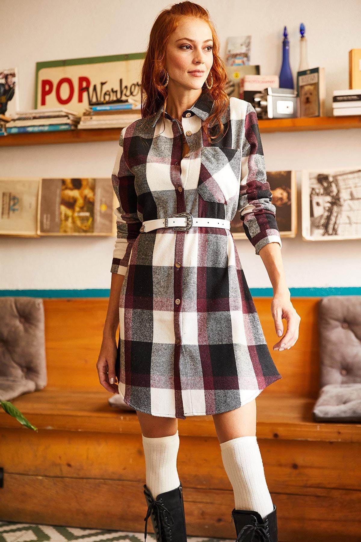 Red Lumberjack Dress, , large image number 0
