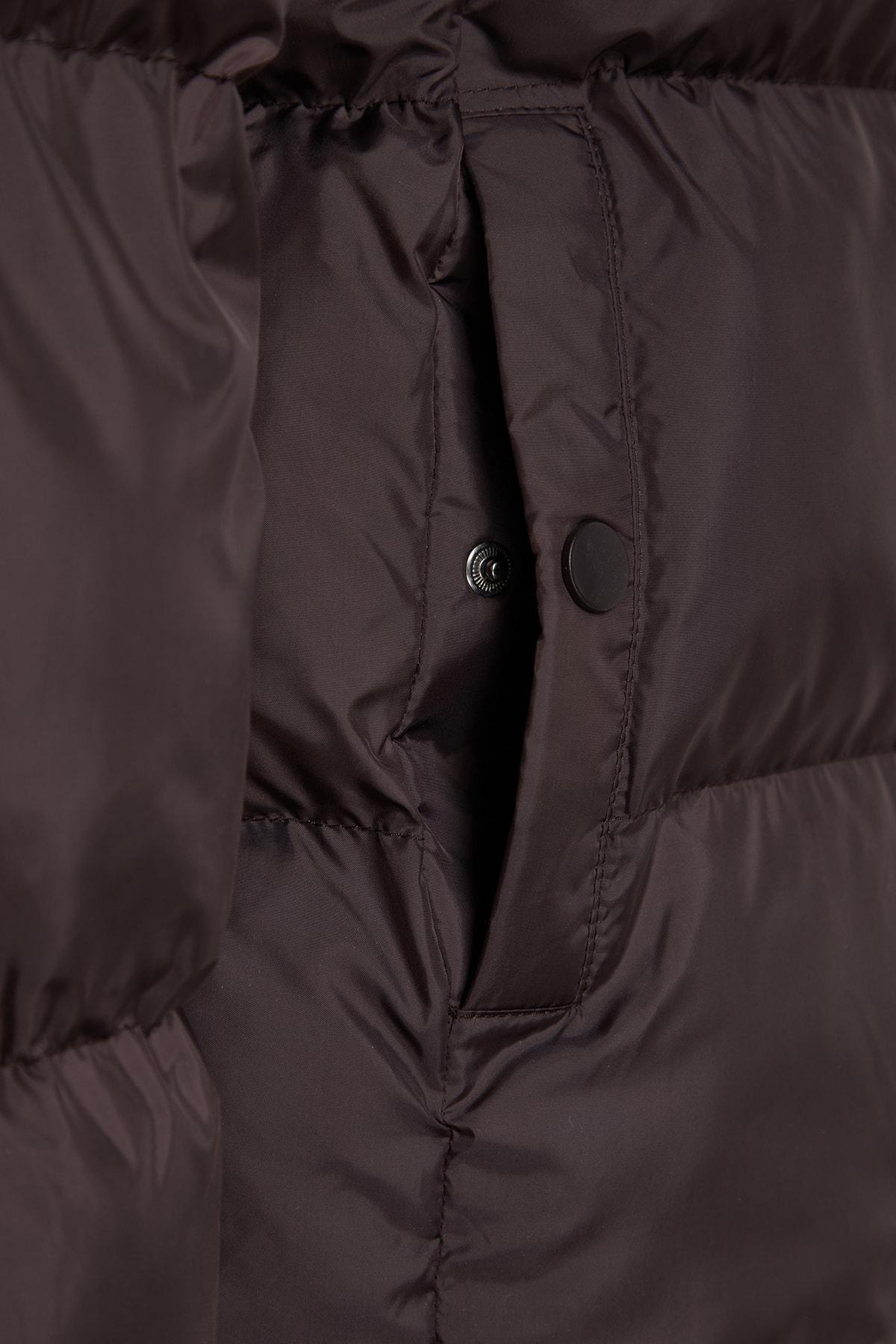 Brown Puffer Winter Jacket, , large image number 1