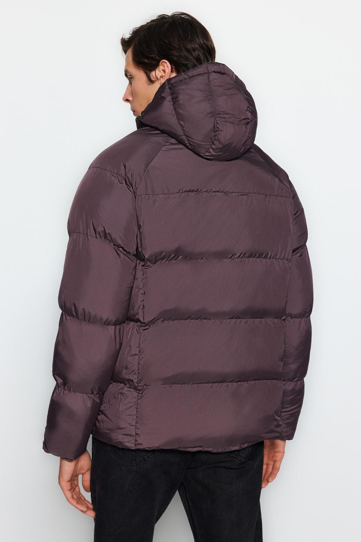 Brown Puffer Winter Jacket, , large image number 5