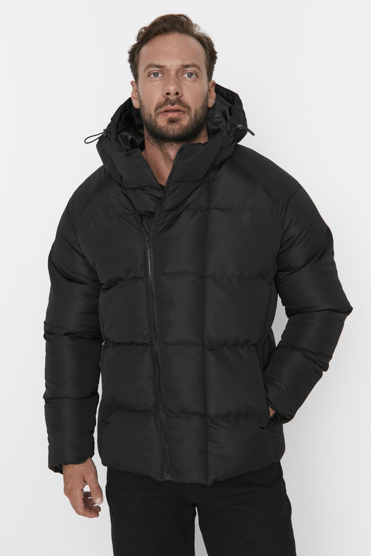 Khaki Basic Winter Jacket, , large image number 2