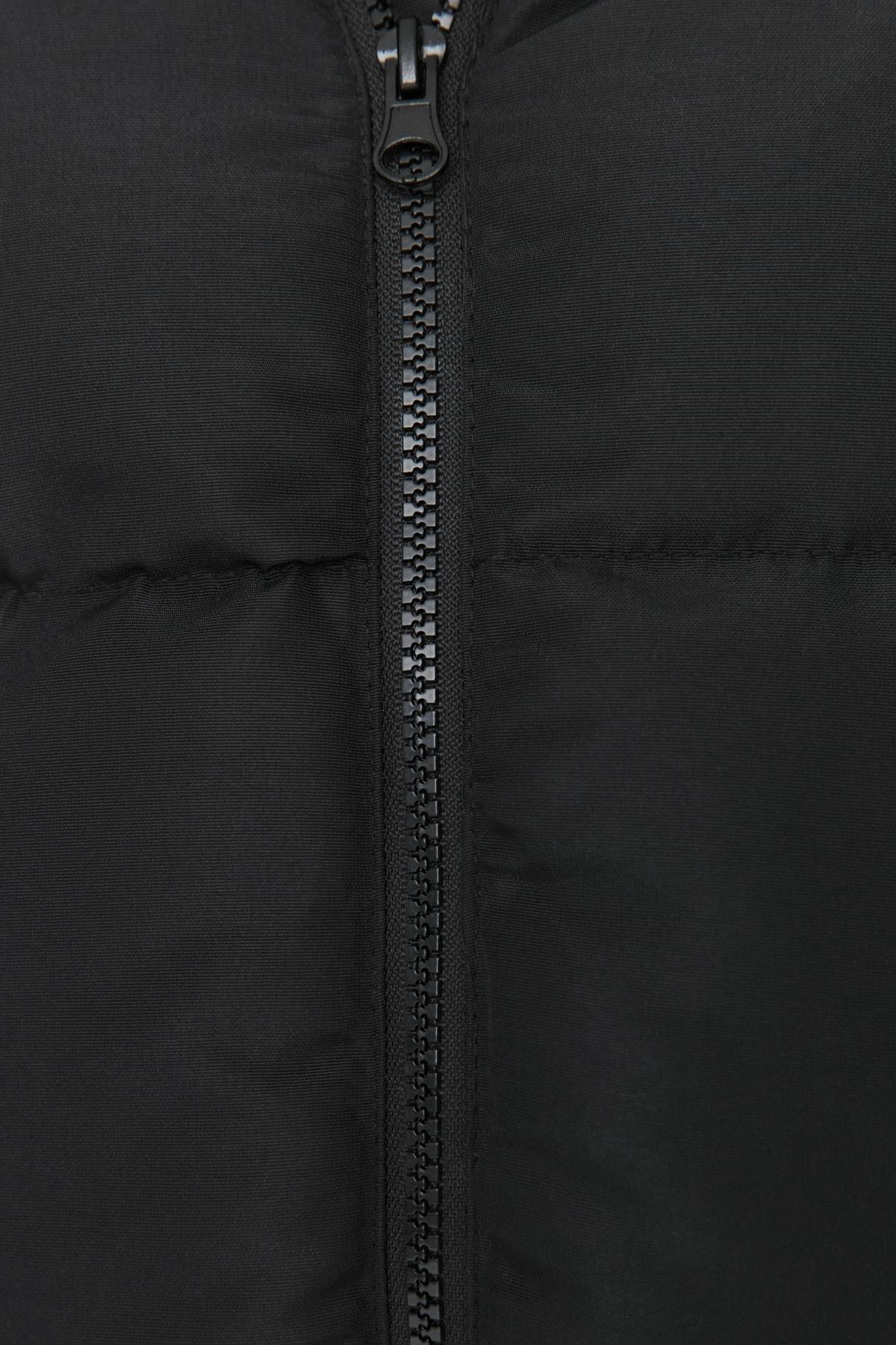 Khaki Basic Winter Jacket, , large image number 4