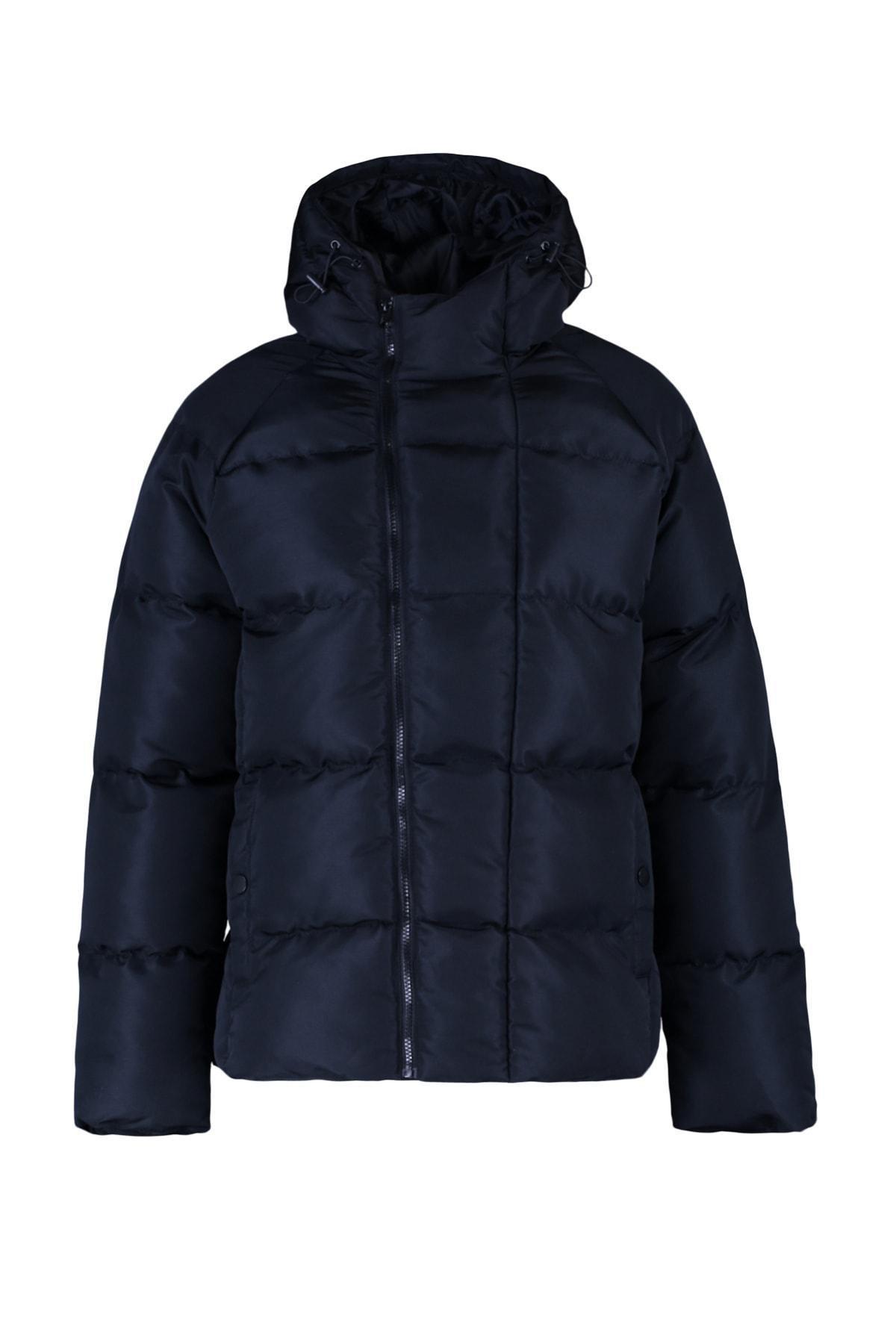 Khaki Basic Winter Jacket, , large image number 6