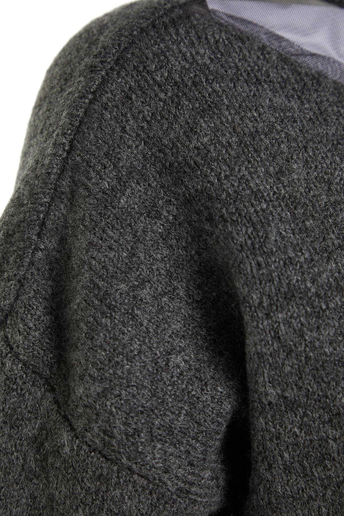 Grey Turtleneck Sweater, Anthracite, large image number 6