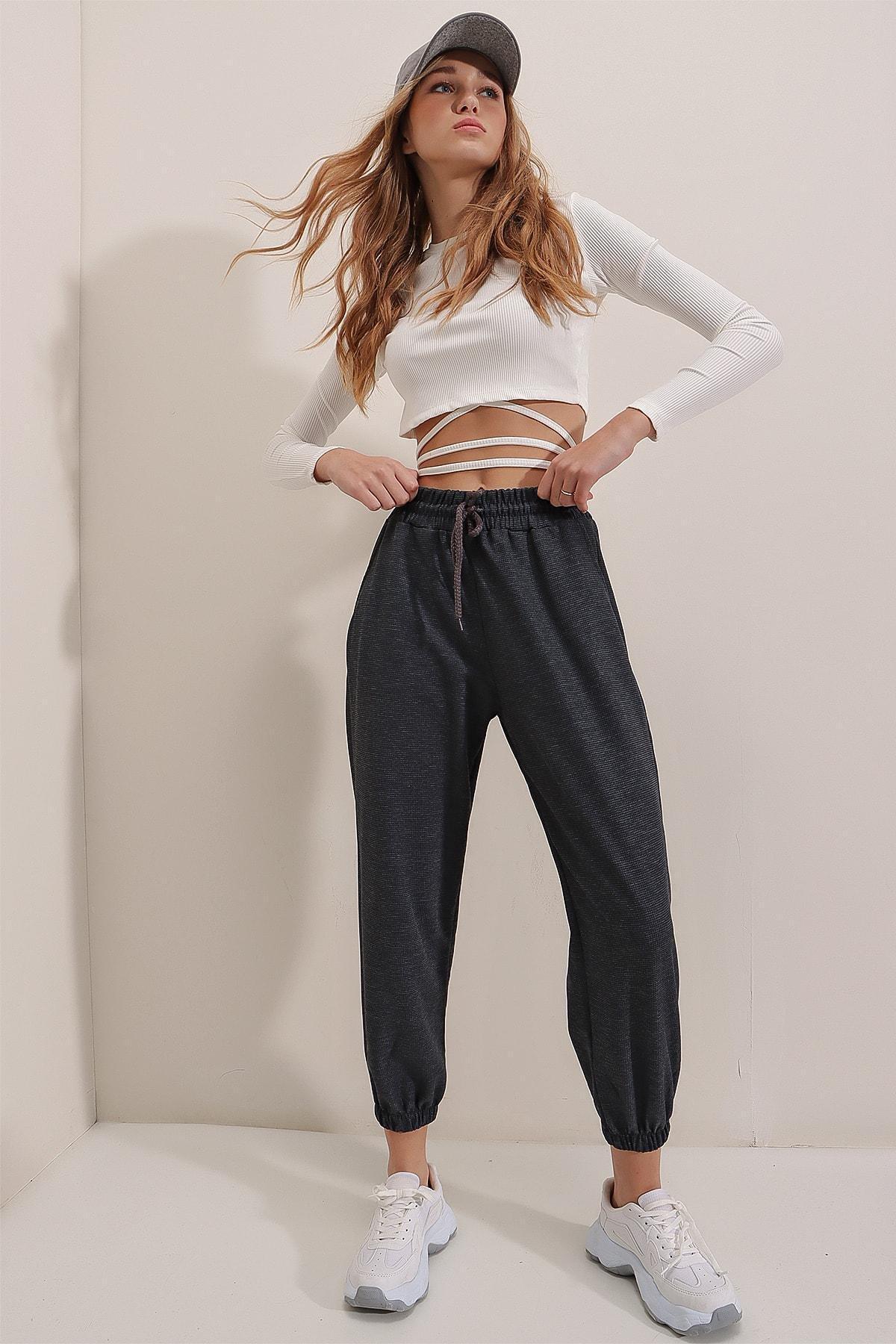 Grey Cotton Joggers Sweatpants, , large image number 8