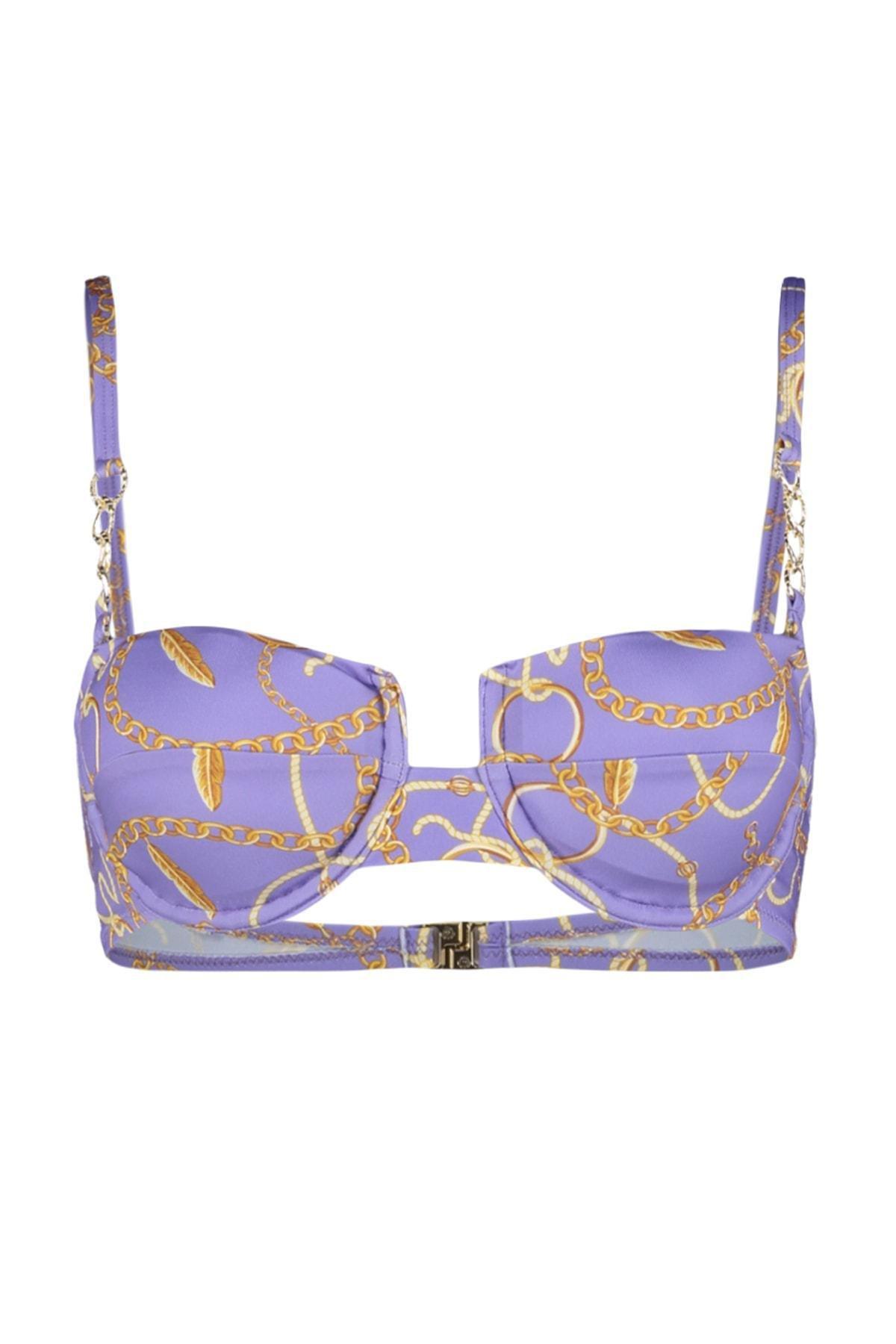 Multicolour Printed Bikini Top, , large image number 7