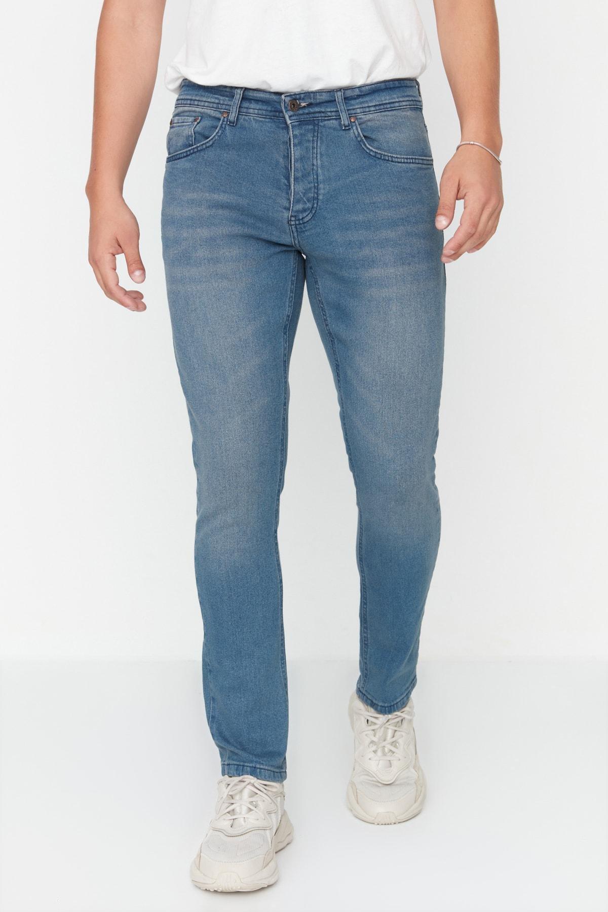 Navy Denim Skinny Jeans, , large image number 0