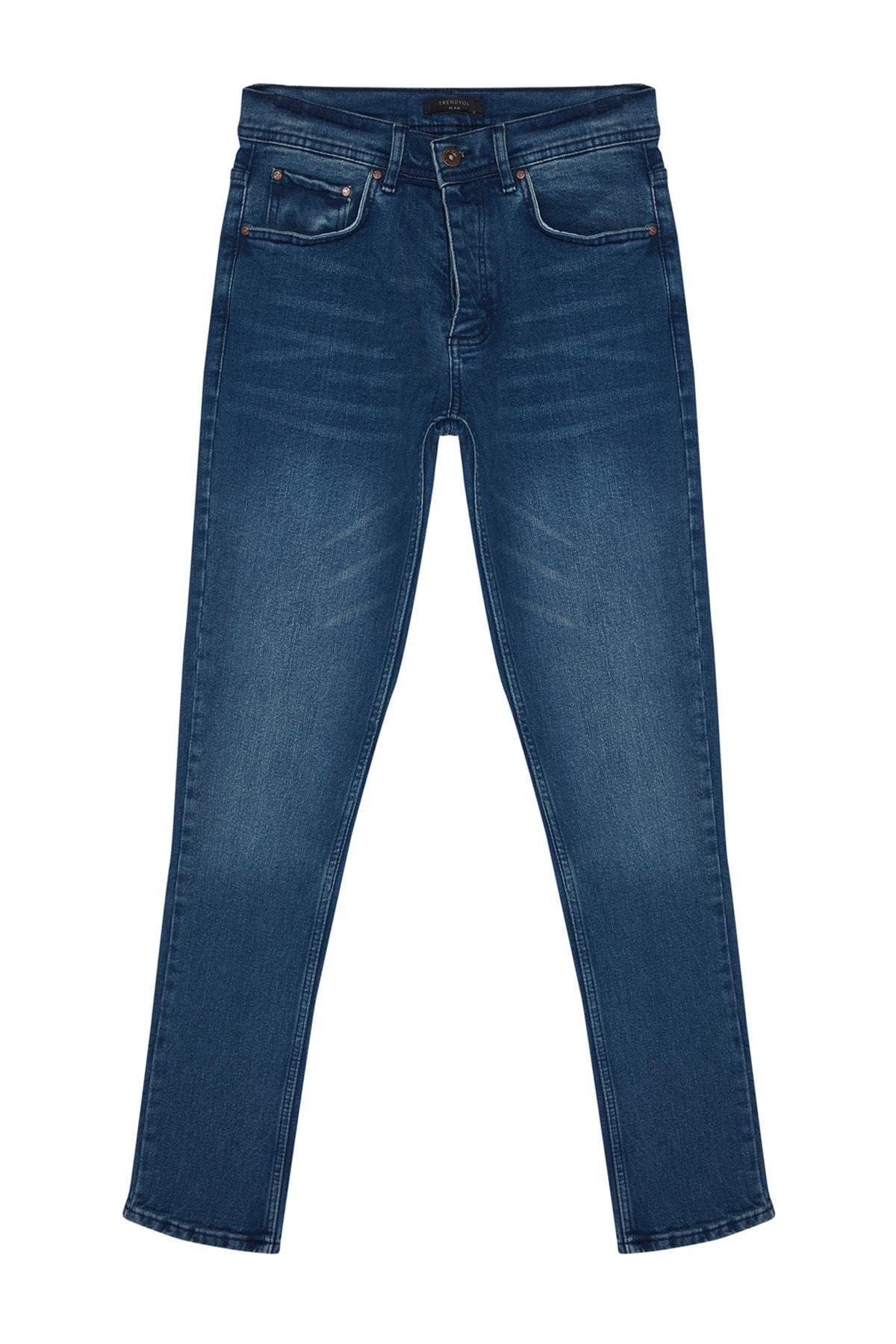 Navy Denim Skinny Jeans, , large image number 6