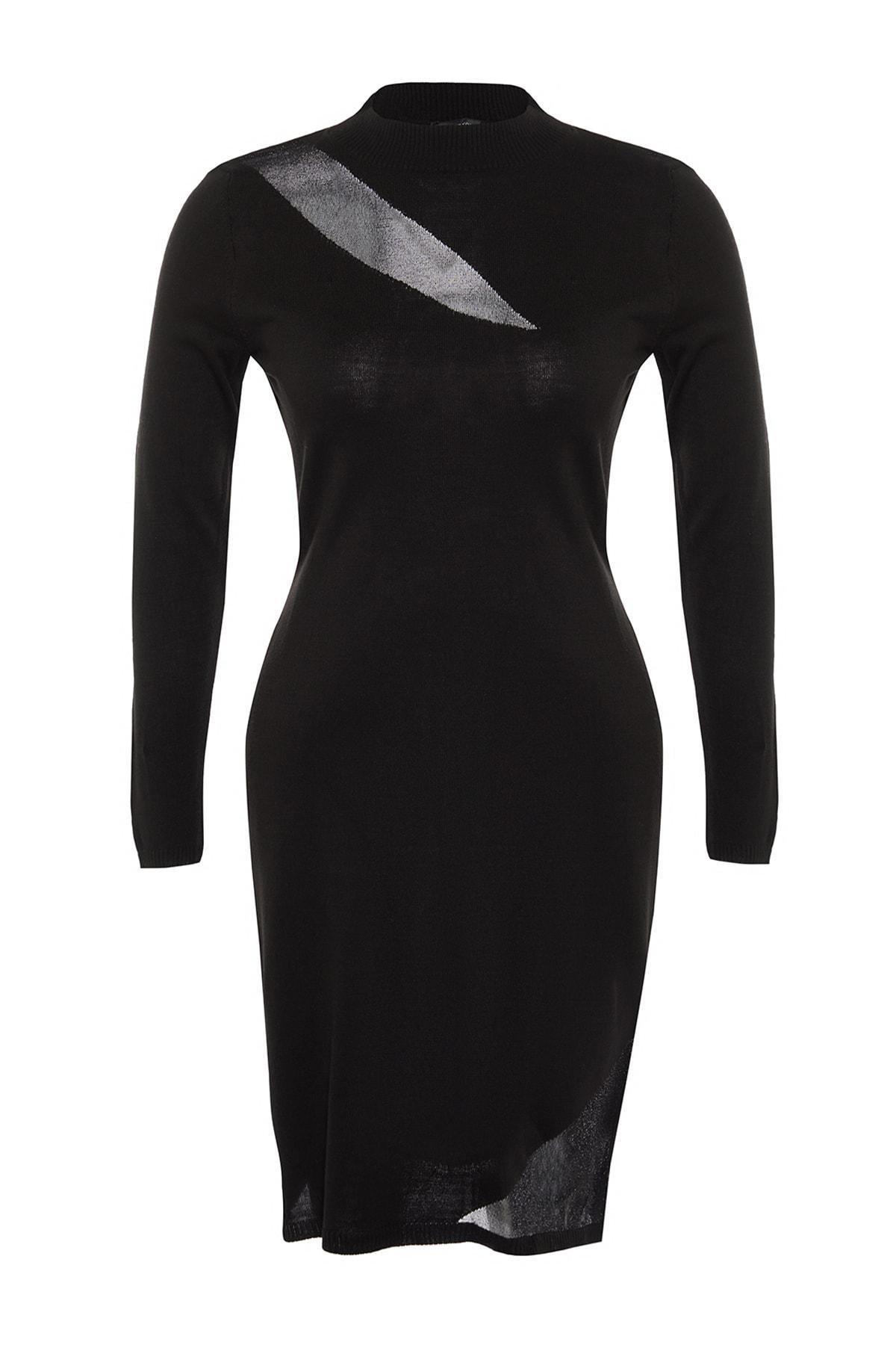 Black Bodycon Plus Size Dress, , large image number 5