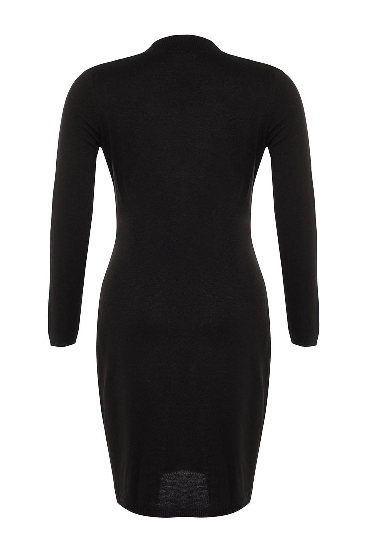 Black Bodycon Plus Size Dress, , large image number 6