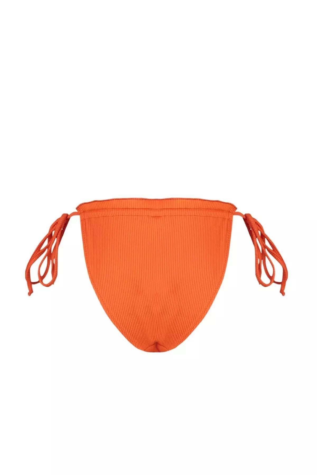 Orange Plain Bikini Bottom, , large image number 7
