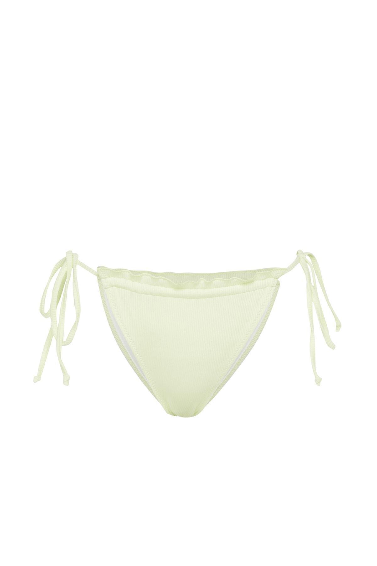 Green Plain Bikini Bottom, , large image number 5
