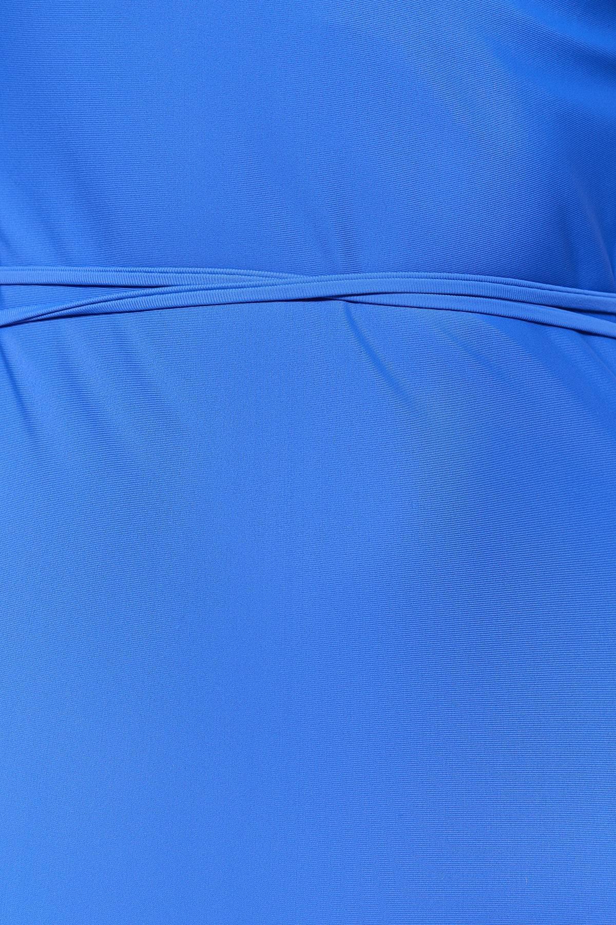 Blue Lattice Straps Swimsuit, , large image number 4