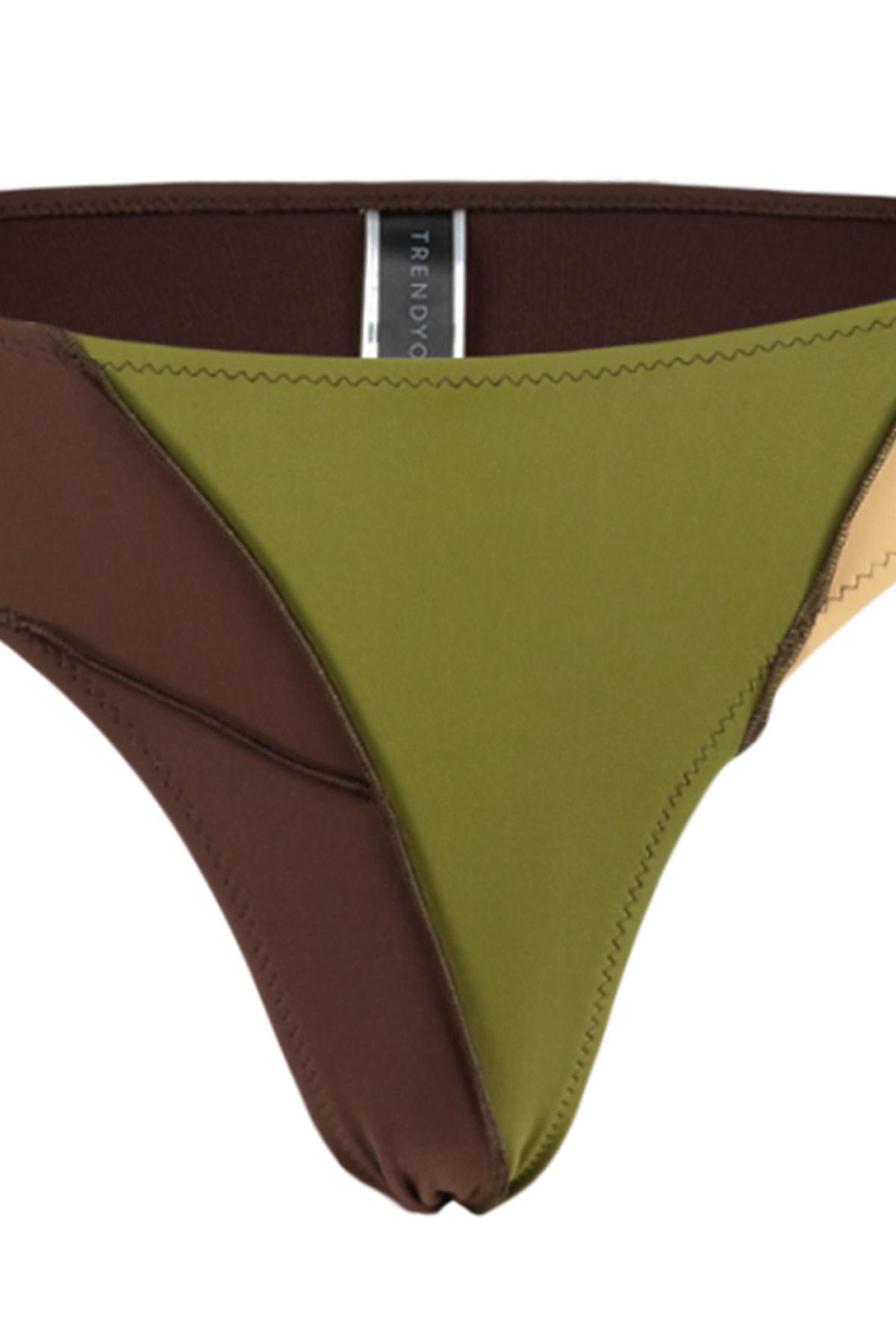 Multicolour Colourblock Bikini Bottom, , large image number 5