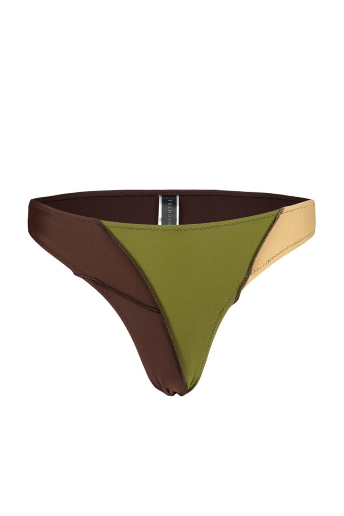 Multicolour Colourblock Bikini Bottom, , large image number 9