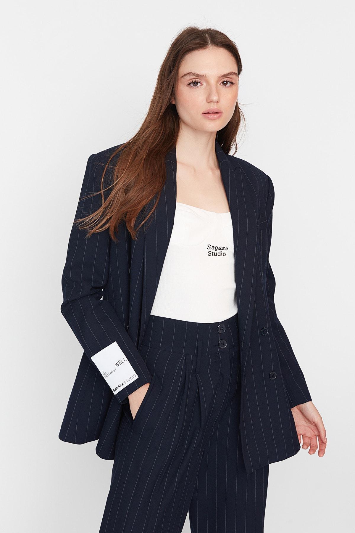 Navy Oversize Jacket, , large image number 2