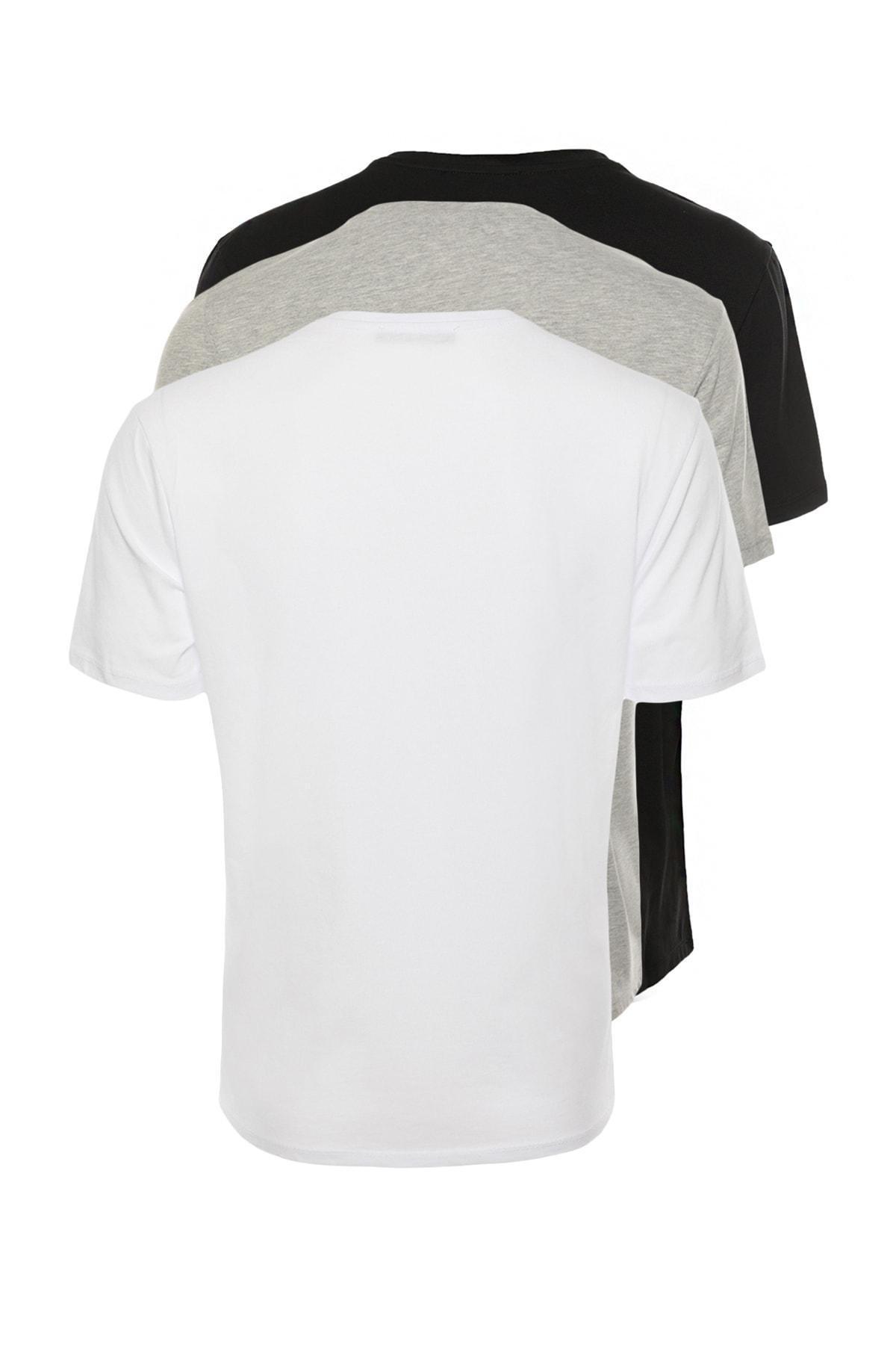 Multicolour Slim T-Shirt, Set Of 3, , large image number 1