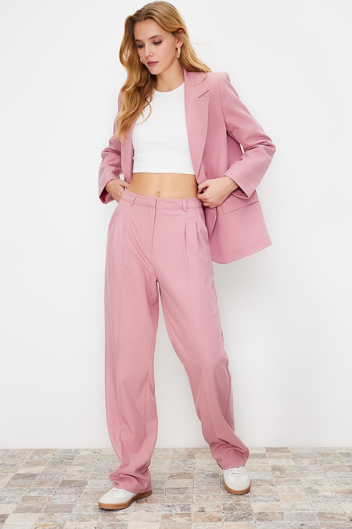 Pink Limited Edition Straight Cut Trousers, , large image number 0