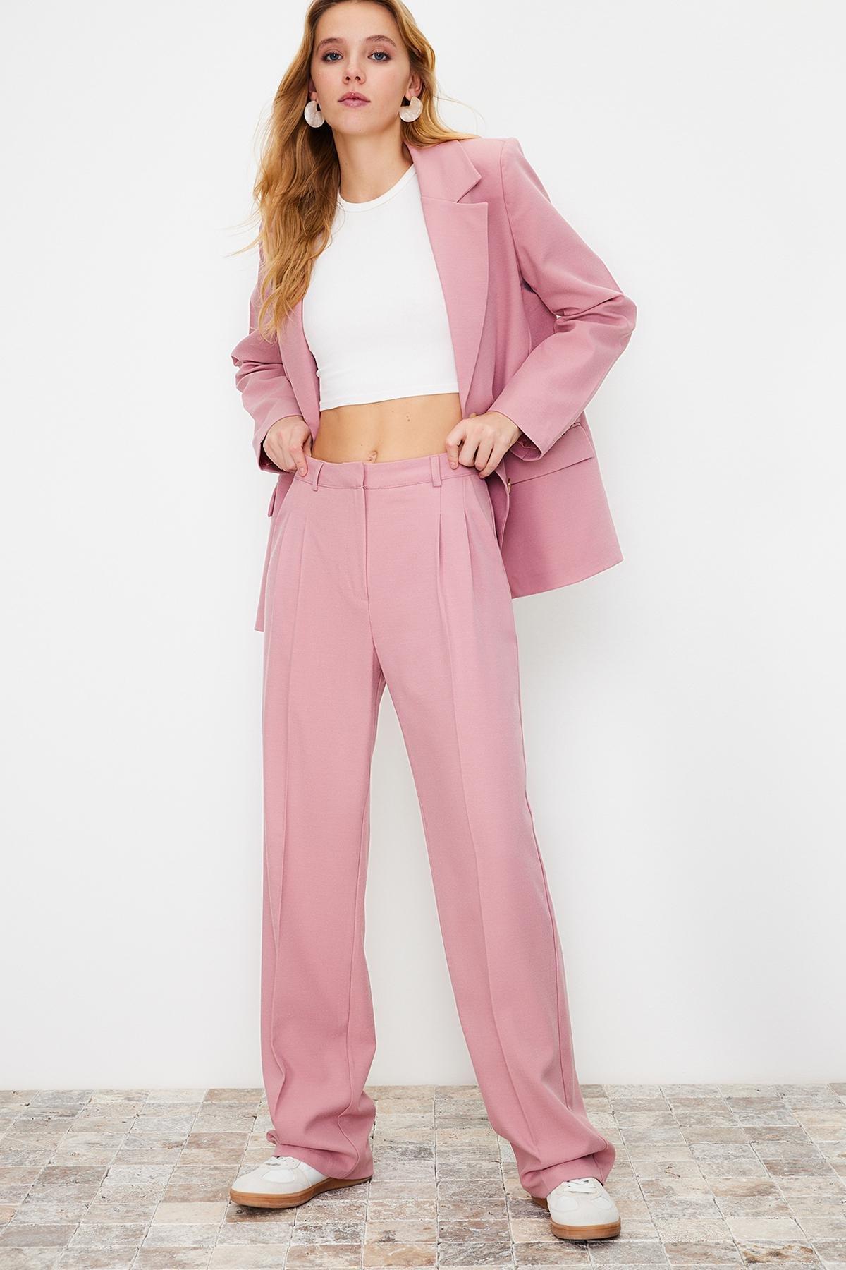 Pink Limited Edition Straight Cut Trousers, , large image number 1