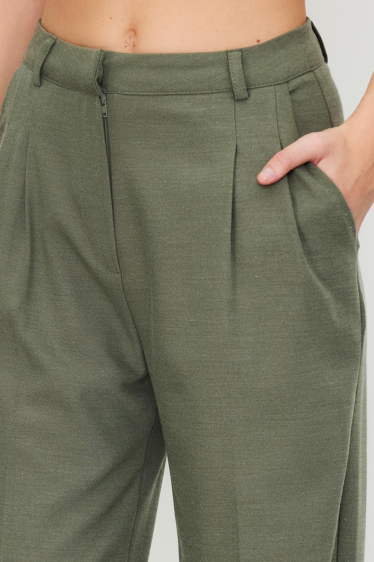 Green Limited Edition Straight Cut Trousers, , large image number 3