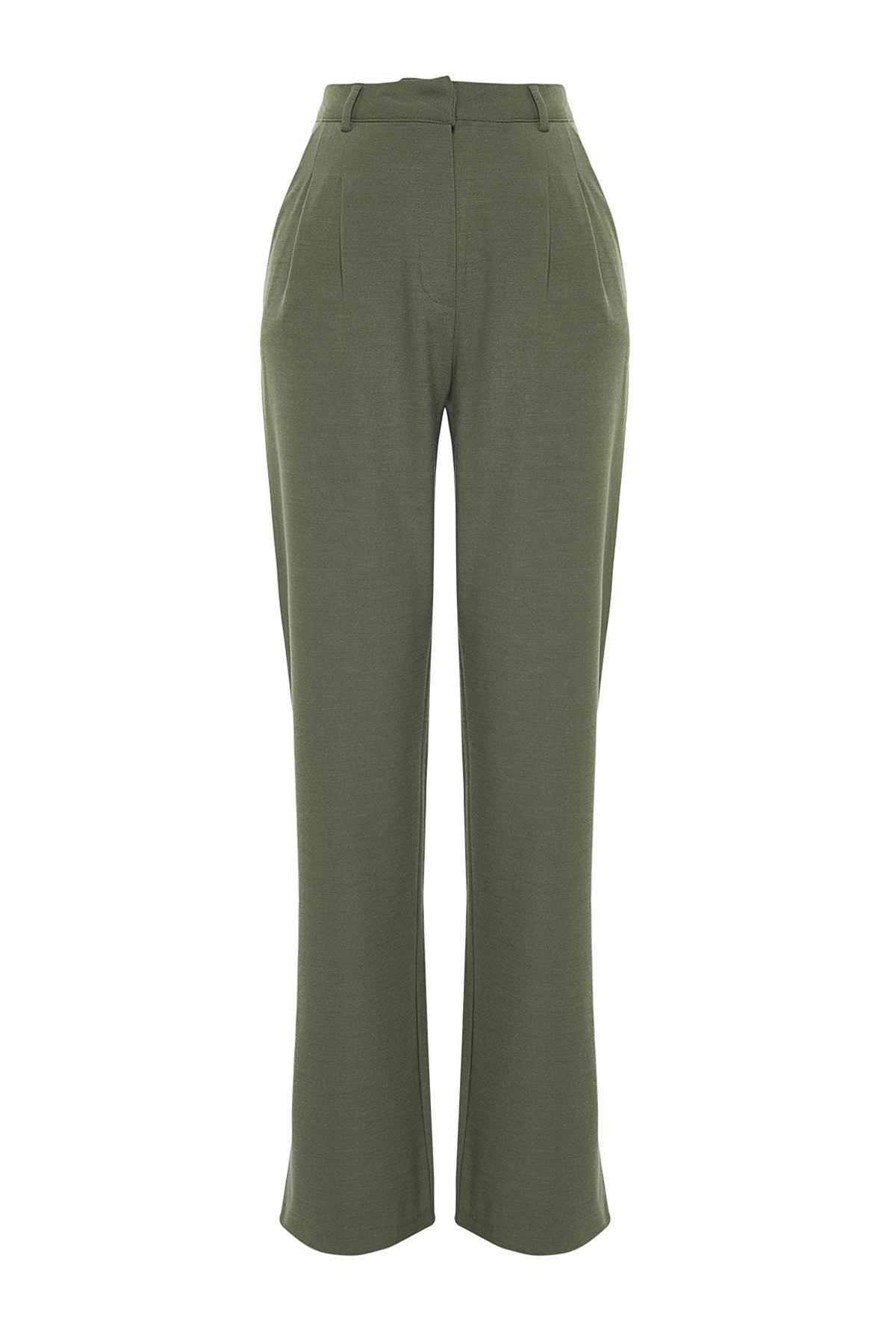 Green Limited Edition Straight Cut Trousers, , large image number 5