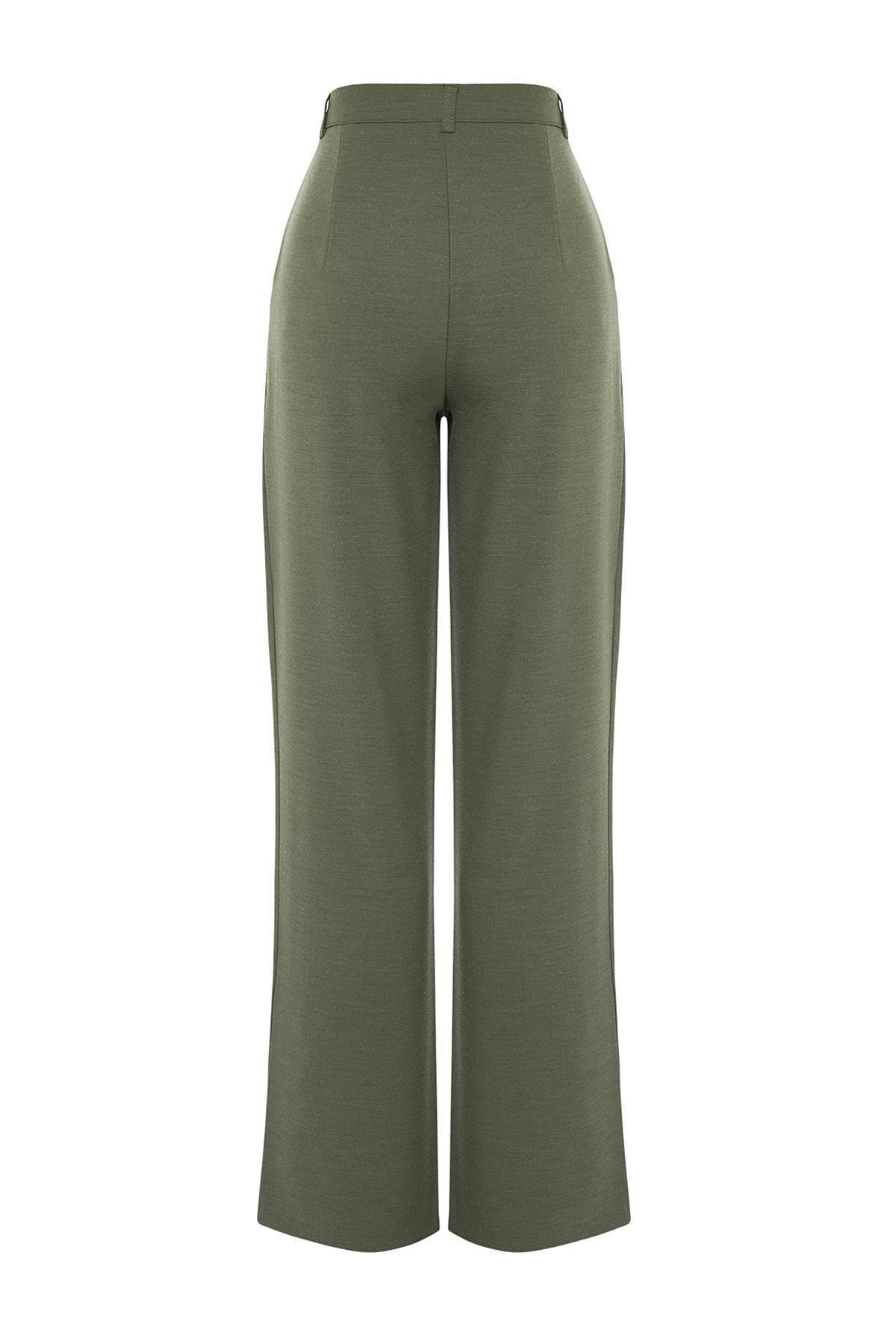 Green Limited Edition Straight Cut Trousers, , large image number 6