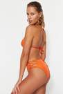 Trendyol - Orange Mid Waist Bikini Bottom