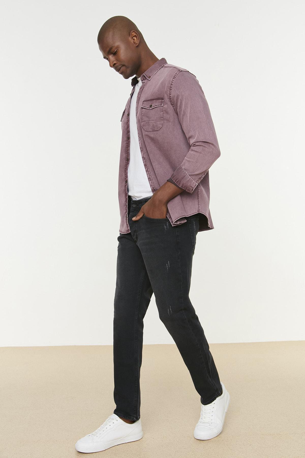 Grey Skinny Mid Waist Jeans, , large image number 1